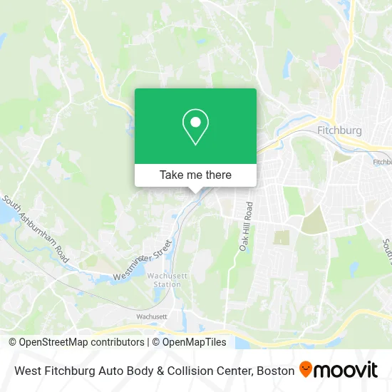 West Fitchburg Auto Body & Collision Center map