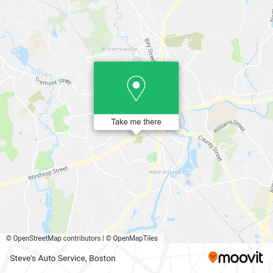 Steve's Auto Service map