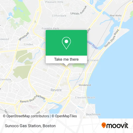 Sunoco Gas Station map