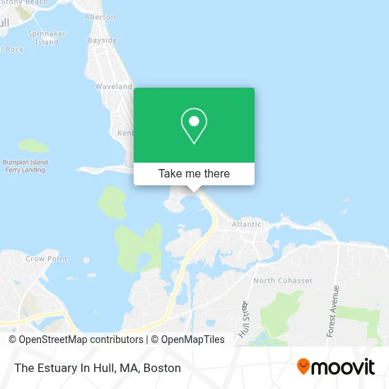 The Estuary In Hull, MA map