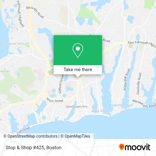 Stop & Shop #425 map