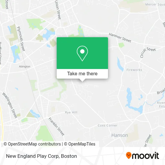 New England Play Corp map