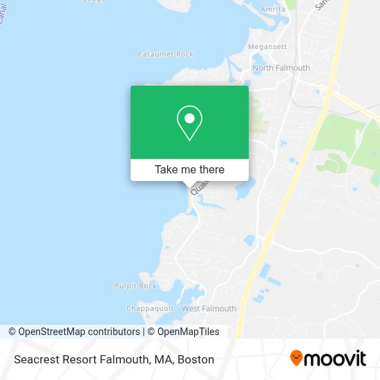 Seacrest Resort Falmouth, MA map