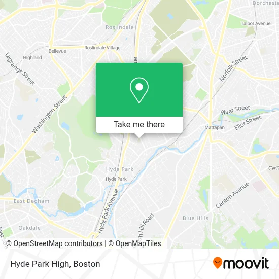 Hyde Park High map