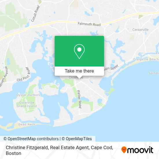 Christine Fitzgerald, Real Estate Agent, Cape Cod map