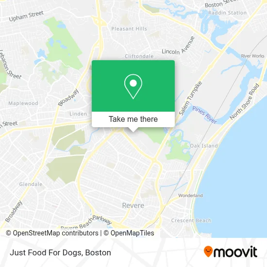 Just Food For Dogs map