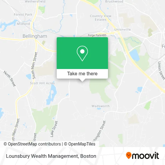 Lounsbury Wealth Management map