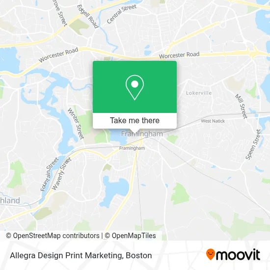 Allegra Design Print Marketing map