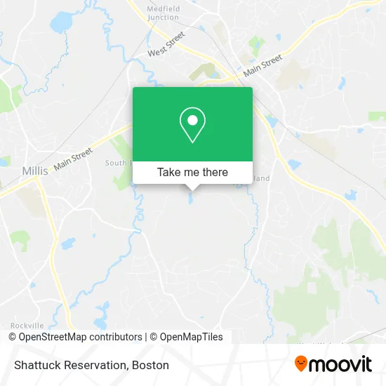 Shattuck Reservation map