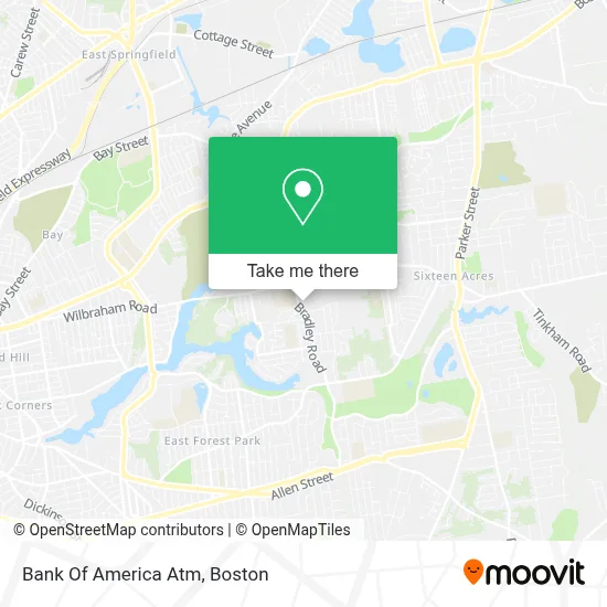 Bank Of America Atm map