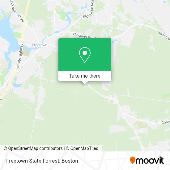 Freetown State Forrest map
