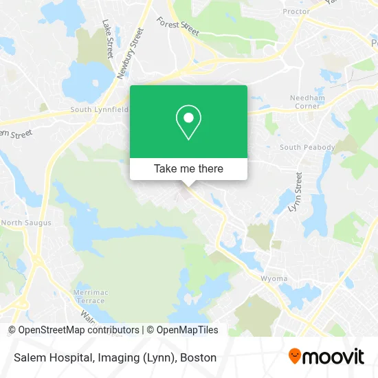Salem Hospital, Imaging (Lynn) map