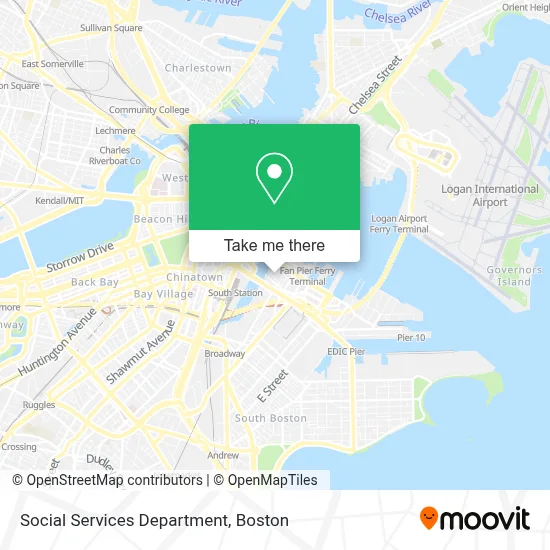 Social Services Department map