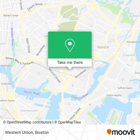 Western Union map