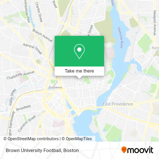 Brown University Football map
