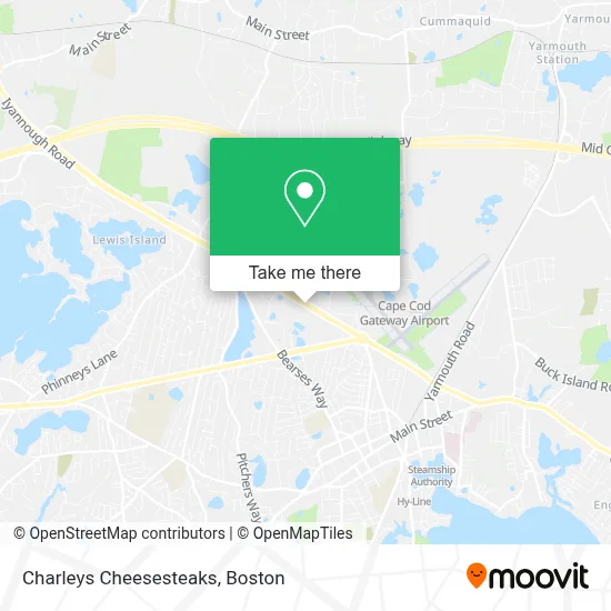 Charleys Cheesesteaks map