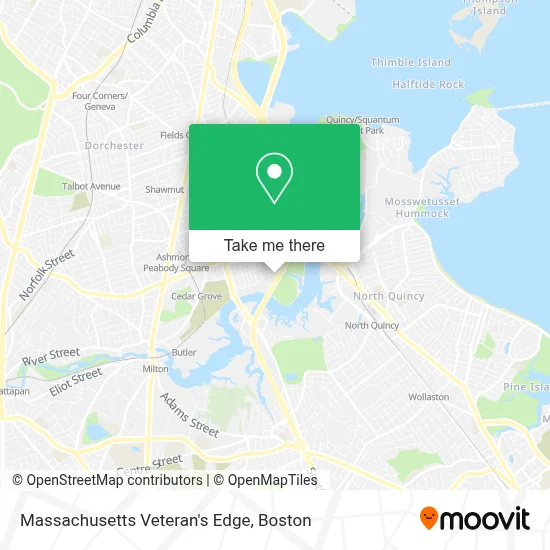 Massachusetts Veteran's Edge map