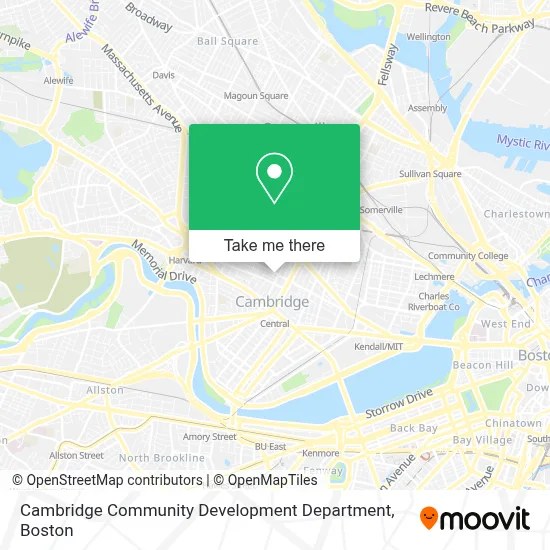 Cambridge Community Development Department map