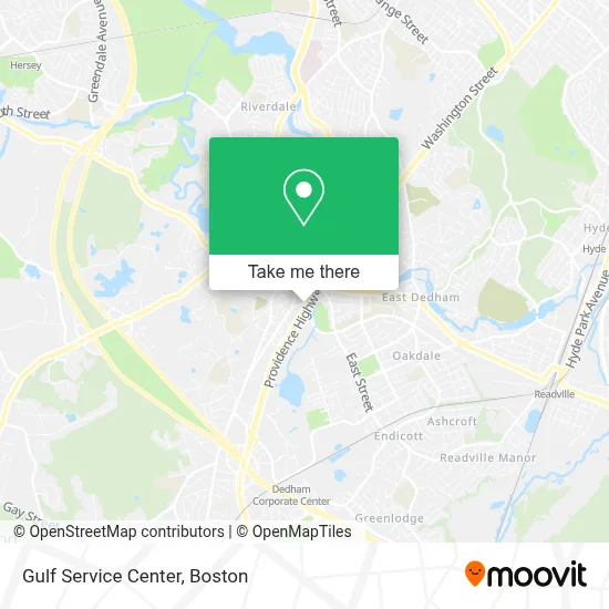 Gulf Service Center map