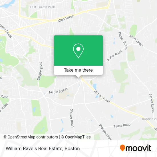 William Raveis Real Estate map