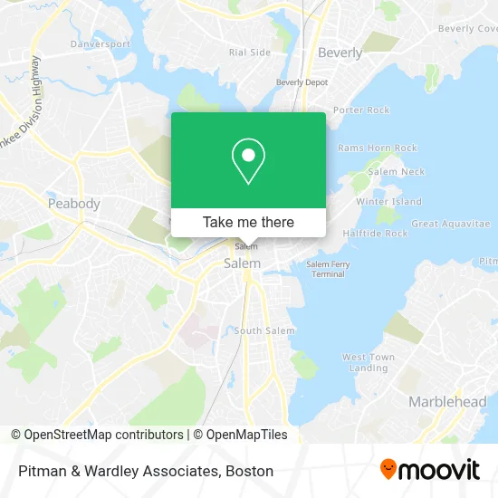 Pitman & Wardley Associates map