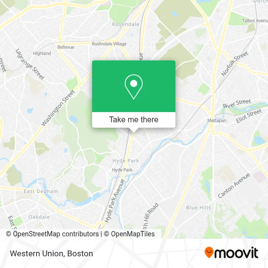 Western Union map
