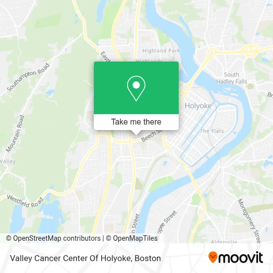 Valley Cancer Center Of Holyoke map