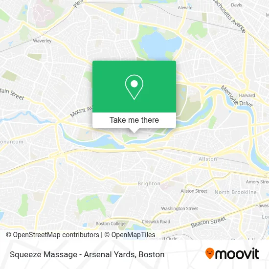 Squeeze Massage - Arsenal Yards map