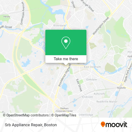 Srb Appliance Repair map