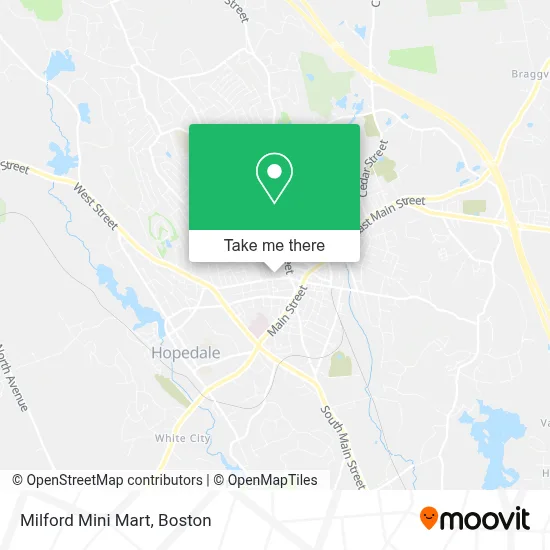 Milford Mini Mart map