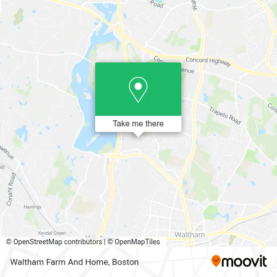 Waltham Farm And Home map