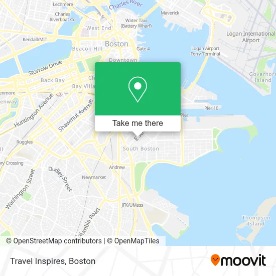Travel Inspires map