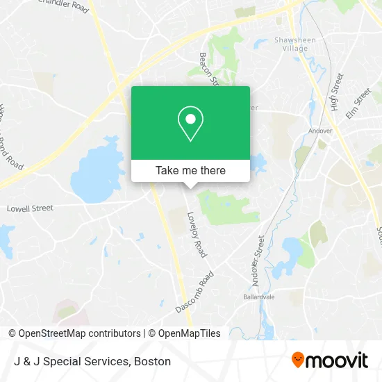 J & J Special Services map