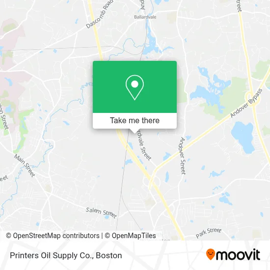 Printers Oil Supply Co. map