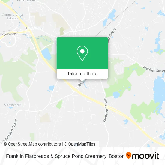 Franklin Flatbreads & Spruce Pond Creamery map