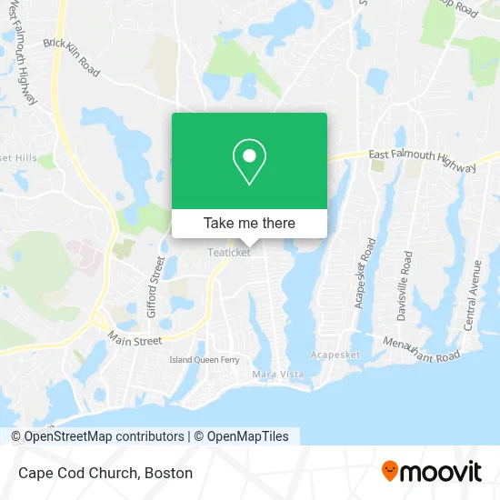 Cape Cod Church map