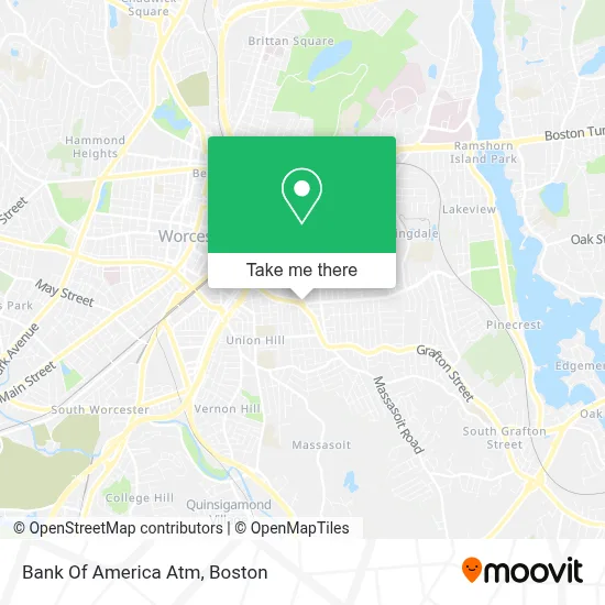 Bank Of America Atm map