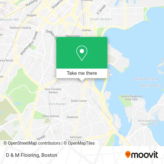 D & M Flooring map