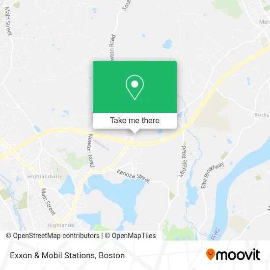 Exxon & Mobil Stations map