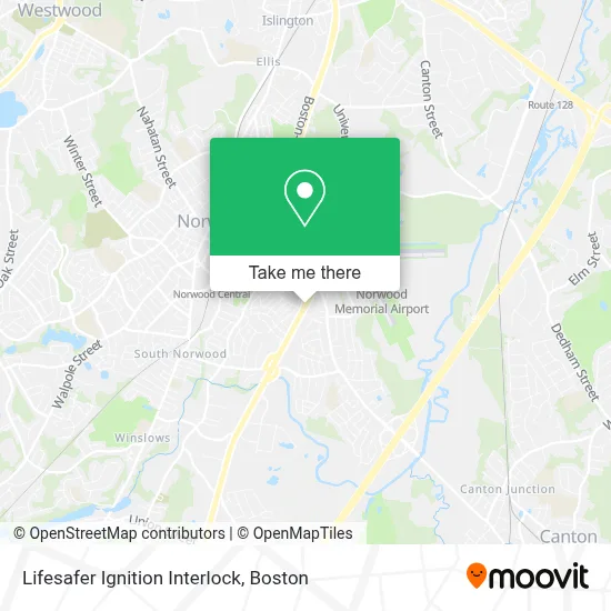 Lifesafer Ignition Interlock map