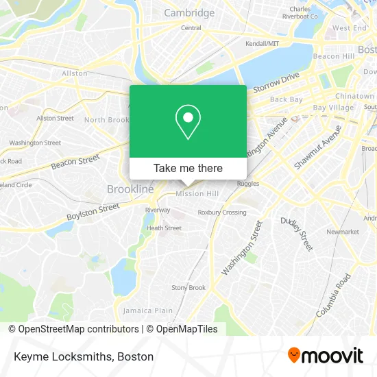 Keyme Locksmiths map