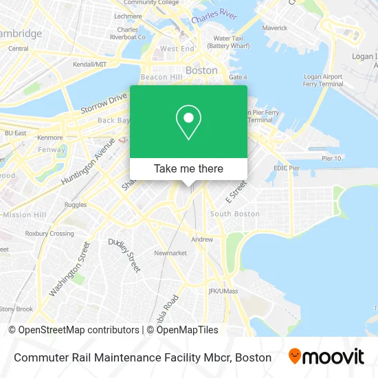Commuter Rail Maintenance Facility Mbcr map