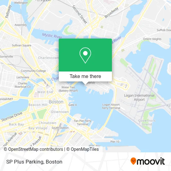 SP Plus Parking map