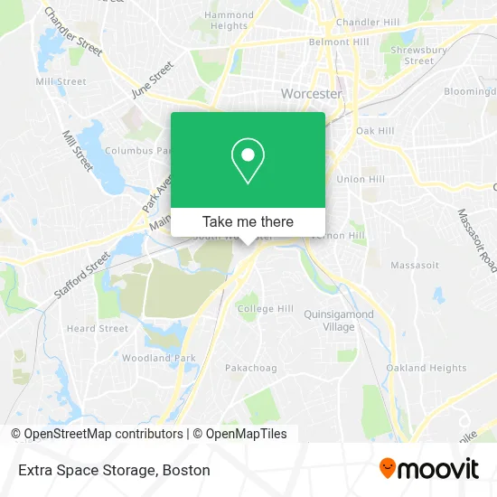 Extra Space Storage map