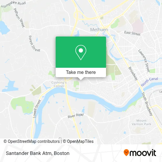 Santander Bank Atm map
