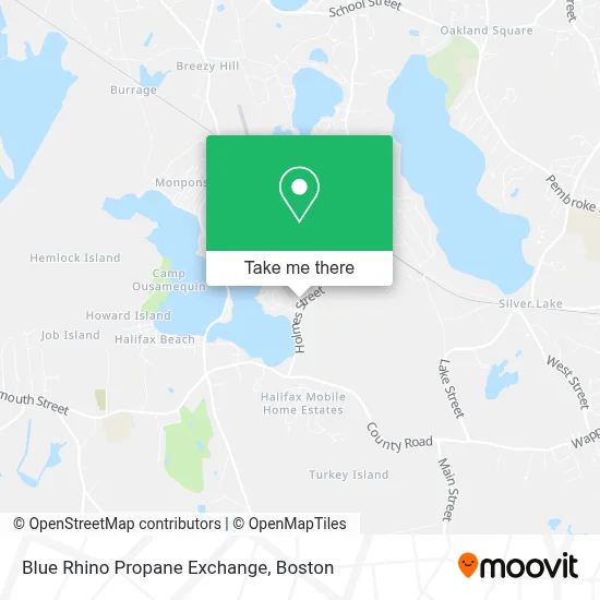 Blue Rhino Propane Exchange map