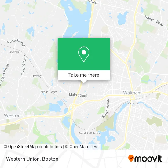Western Union map