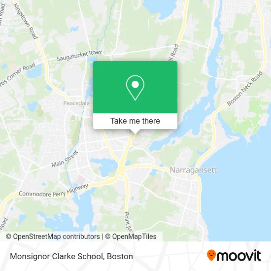 Monsignor Clarke School map