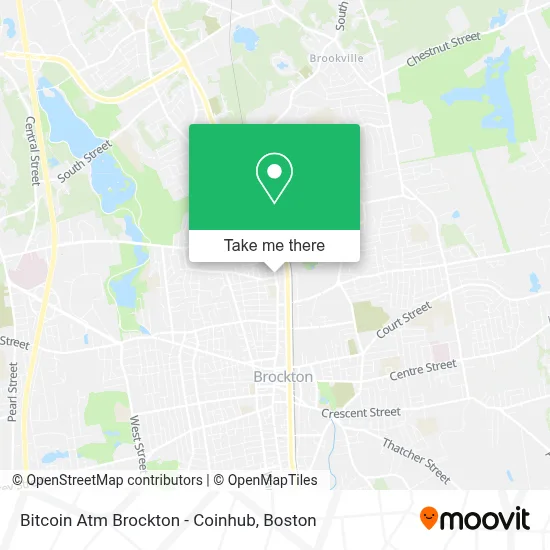 Bitcoin Atm Brockton - Coinhub map