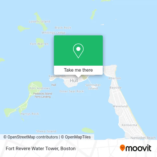 Fort Revere Water Tower map